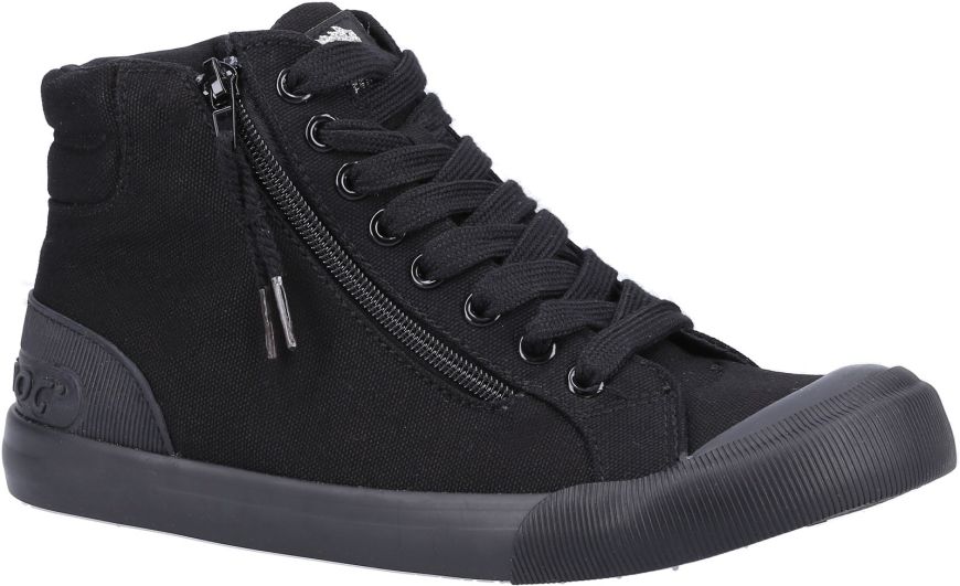 Rocket Dog Jazzin Hi 12A Canvas Black Women S Trainers Wynsors