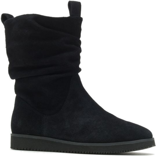 Skechers ruched suede new arrivals wedge boots