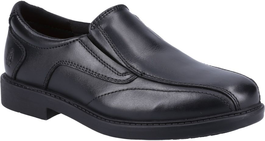 Hush Puppies Toby Snr Black Boys Shoes Wynsors