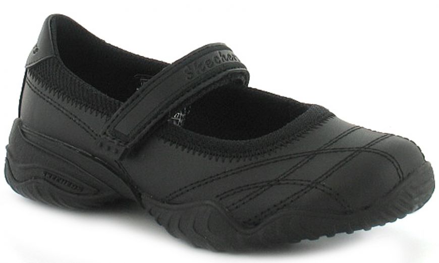 skechers junior velocity pouty shoes black