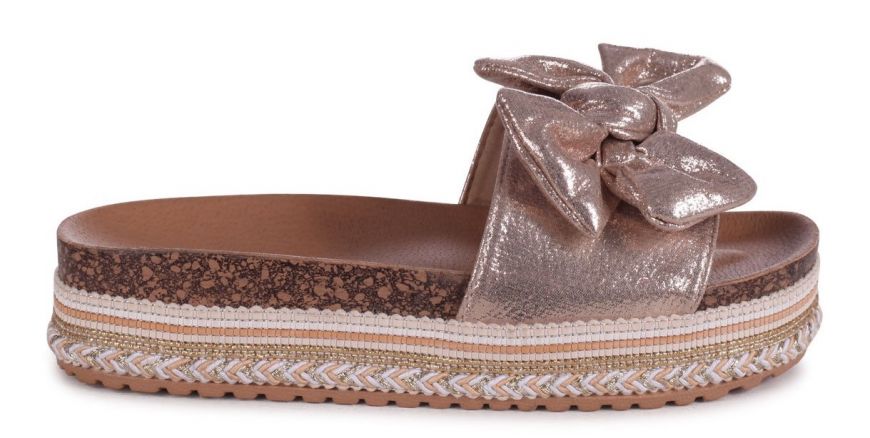 linzi rose gold sandals