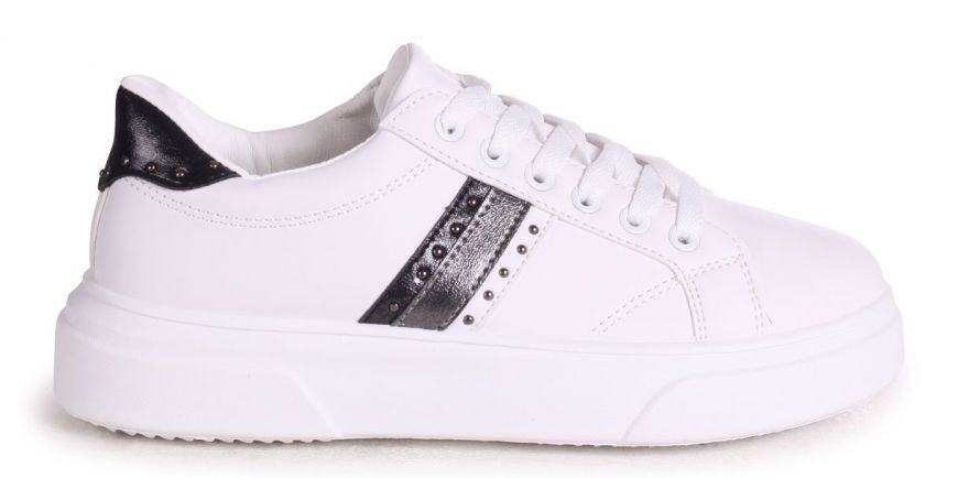 Linzi Fire White Black White | Women'S Trainers | Wynsors