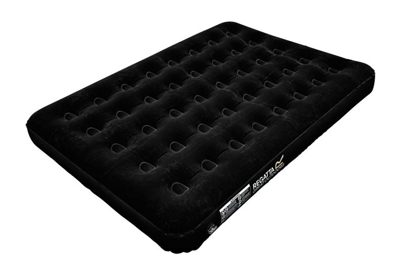 Trespass double flocked air bed with shop mains pump