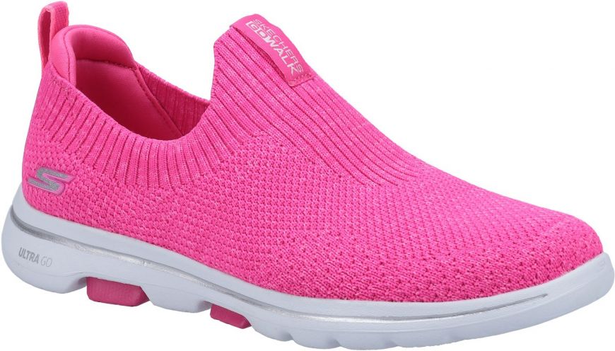 Skechers Gowalk 5 Trendy Hot Pink | Women'S Trainers | Wynsors
