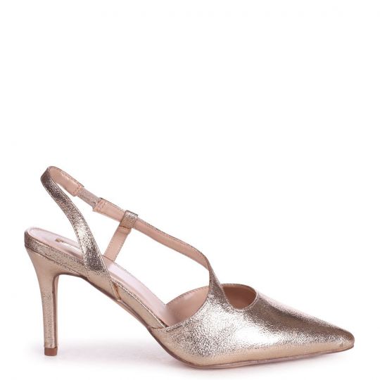Linzi Berkeley Gold Cracked | Women'S Shoes | Wynsors