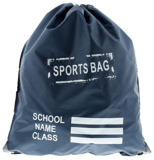 Printed Pump Bag Navy
