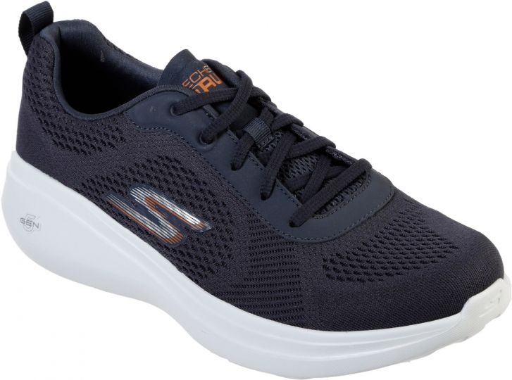 Skechers Go Run Fast Navy/White | Mens Trainers | Wynsors