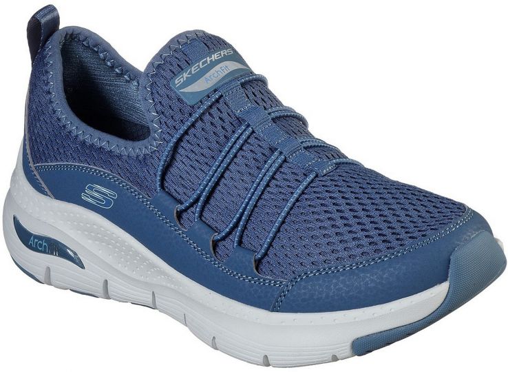 Skechers Arch Fit Lucky Navy Womens Trainers Wynsors