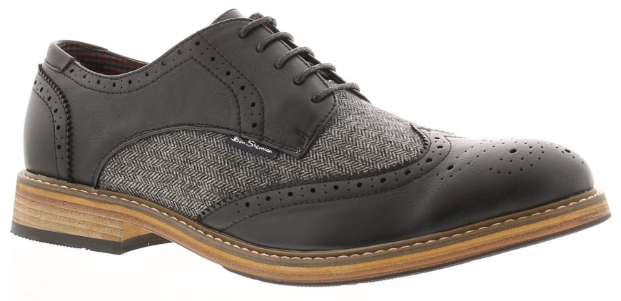 Ben Sherman Triumph Black Grey Men S Shoes Wynsors