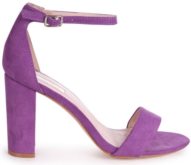 Purple suede sandals top