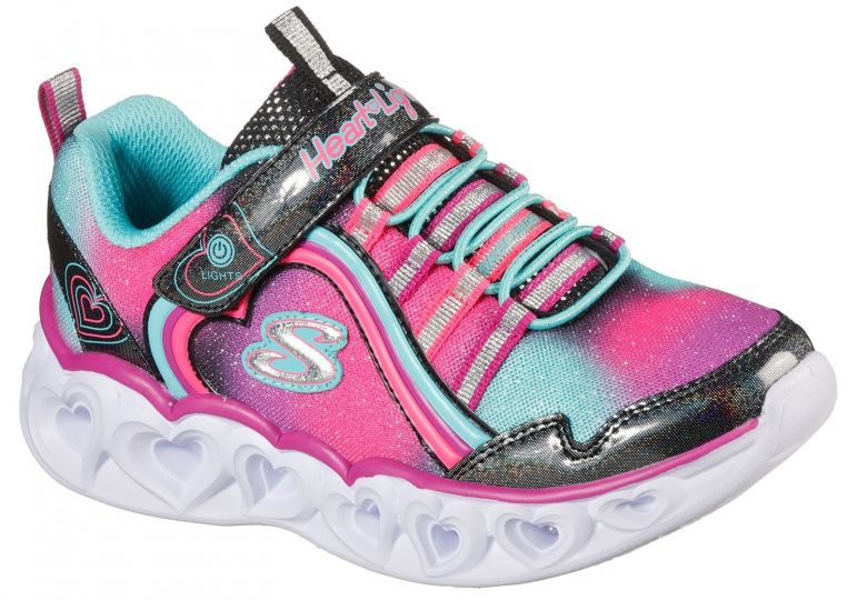 Skechers light up sale hearts