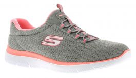 skechers summits grey pink