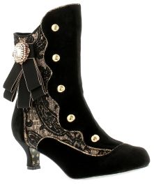 Joe Browns Couture Ladies Velvet Ankle Black Womens Boots Wynsors